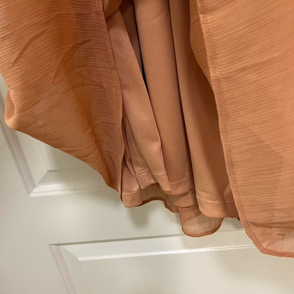 NWT By Anthropologie Smocked Sheer Maxi Skirt - Picture 9 of 10
